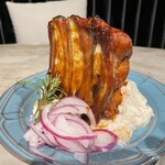 吉祥寺 井の頭テラス HONOO - スペアリブのオーブン焼き ～マッシュハニーマスタード～。美味し。