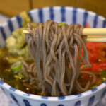 デイリーチコ - 【てんぷらそば(温)@税込550円】天ぷら：ふきのとう、紅生姜