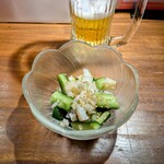 なかよし餃子エリザベス - イカと胡瓜のさっぱりネギ塩だれ 480円