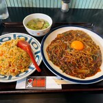 太極船 - 　　太極船風ジャージャー麺➕焼きめし小　　　　　　　　　　　　　　　1,290円