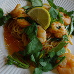 デルソーレ - エビとルッコラのスパゲティ レモン風味