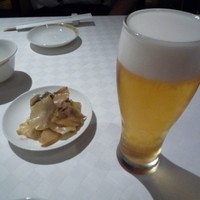 南園 - 生ビール＆ザーサイ