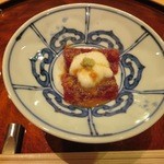 鮨 土方 - 漬けマグロの山掛け