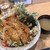 天丼ふじ - 料理写真:「ジャンボ天丼」（1,000圓）
海老2、キス2、イカ、春菊、ノリ、シシトウ、ご飯大盛。