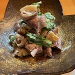 季節料理 よし野 - ホタルイカと春野菜のタルタル