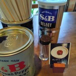 関所食堂 - テーブルの上