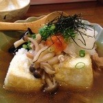 春花秋灯 - 茄子と豆腐の揚げだし