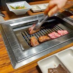 焼肉USON - 厚切りタン、タン塩、タンコリ