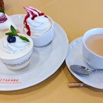 北菓楼 砂川本店 - ケーキセット935円