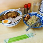 らーめん専門店　こだま - ＋半チャン　３５０円