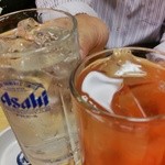 酎ハイとトマトハイで乾杯♪