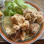 たんぽぽ - 唐揚げ定食のアップです。