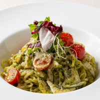 白海老とフレッシュトマトのジェノベーゼ