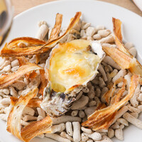 牡蠣のグラタン ロックフェラー