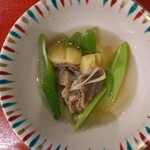 料理屋 しん谷 - 澄んだ出汁にネギとすっぽんの旨味が浸み込んで、めっちゃっうま～!!( ^o^)ﾉ 