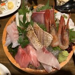 旬魚季菜 とと桜 - 刺身盛り合わせ、のどぐろ付き