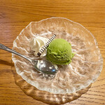 くしあげ 串亭 - 「甘味」の抹茶アイス