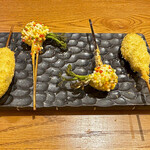 くしあげ 串亭 - 「タラの芽」と「海老真薯」は「出汁割」がオススメ