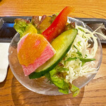 くしあげ 串亭 - 胡麻風味のドレッシングはかなり粘度高め