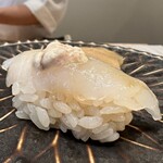立ち食い鮨極 - カワハギ 肝のせ
