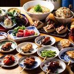 立川のけむり - 料理写真:焼鳥もやま幸本鮪もおばんざいも楽しめるコース