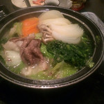 オロチと柊 - 豊後牛のタジン鍋 ポン酢で頂きます。