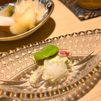鮨 華 - そら豆の翡翠和え