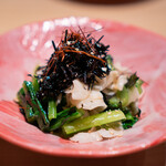 やきとん たまや商店 - レンコンと青菜のナムル