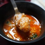 焼肉幸泉 - テグタンスープにセルフライス