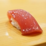 天寿し - 鮪出汁に漬けた中トロ