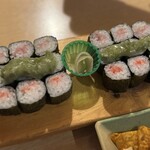 すし居酒屋 すすむ - 細巻き3種　ねぎとろ、わさび、明太子