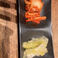 但馬屋イーマ - キムチ、ネギの方は忘れました…（ごま油風味でした）