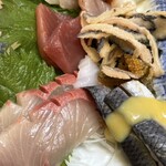 ニューすしセンター 春木屋 裏なんば店 - 衝撃の魚盛り。内容は仕入れで変わるよ