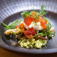 RISTORANTE IL NODO - 2025.4 燻製ムール貝 トマト クスクス ハーブ