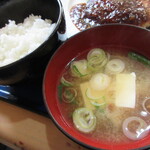 渚園 - ご飯少なめにしていただきました