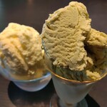 Pizzeria SHIGECHIKA - ピスタチオ＆バニラアイス
