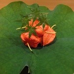 壽山 - 八寸　海老　鮑　卵　蚕豆　じゅん菜　石垣貝