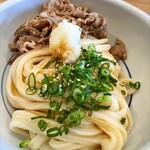 おうどん 瀬戸晴れ - 生醤油うどん大冷➕肉1130円税込