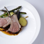 La Villa LUPICIA Restaurant - ラムチョップグリル　燻しローズマリー風味　焼き野菜添え　バルサミコ酢ソース