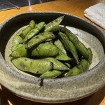 コウシキャンプ - 鶏油で炙る枝豆