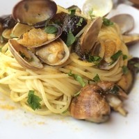 PIZZERIA347 by il pinolo - アサリと茄子のアーリオオーリオカラスミかけ