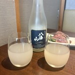 日本酒と海鮮と焼き鳥 個室居酒屋 縁や - 八海山スパークリング♡