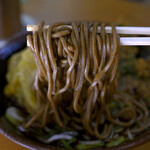 野むら - かけそば@税込400円＋春菊天＠税込100円＋かぼちゃ天＠税込100円