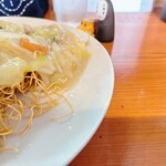 ちゃんぽん慶造 - このパリパリが、少しずつ
熱い餡掛けと馴染むのも好き(*^^*)
