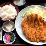 スーパーキッチン かさや - ジャンボチキンカツ定食