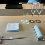 麻布十番 鮨 無銘 - カウンターセット