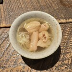若鳥焼き もばら - 皮の塩茹で