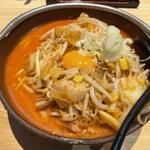 柳家 - キムチ納豆ラーメン1,000円(税込み)