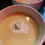 レブステーキ - コーンスープ