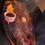 レブステーキ - 相方が頼んだ500g
